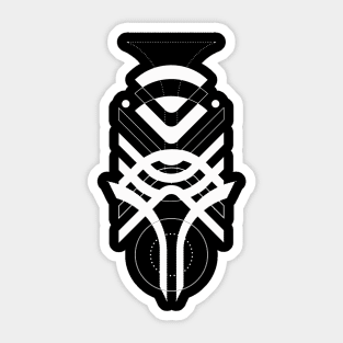 Geometric Black White tribal Sticker